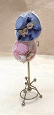 Vintage Dolls House Ladies Hats and Stand, 3 items,1:12 scale