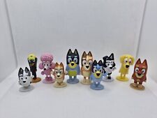 Bluey And Friends Figures Cake Toppers, Bingo Bandit Chilli Coco Muffin Rusty 