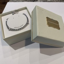 Stella Picciotto Silver Tone Platinum Plated Jewelry Adjustable Bracelet