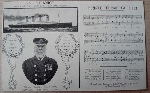 Modern titanic postcard - modern,