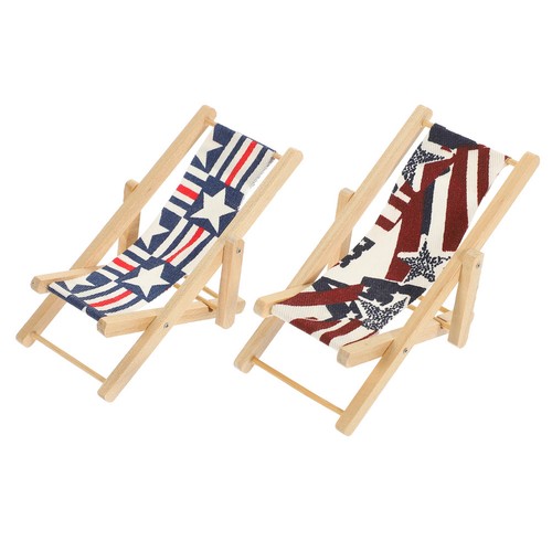 2pcs mini wooden folding beach - 2pcs,