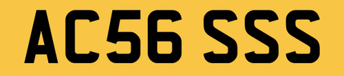 Access reg number - number, plate