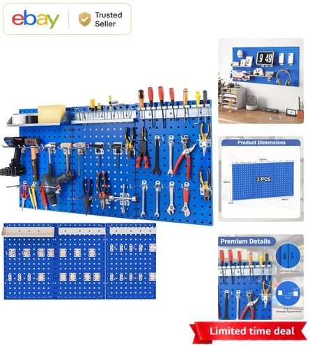 Metal pegboard wall organizer - pegboard,