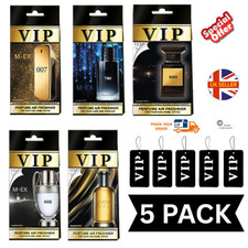 5 PACK VIP   MIX  PREMIUM FRAGRANCED CAR  HOME Or OFFICE  AIR FRESHENERS