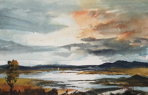 Watercolour painting steven - watercolour,