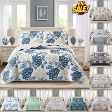 3 Piece Patchwork Quilted