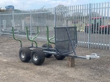 Quad Bike Timber Trailer, tractor or side by side, ATV, forestry Trailer