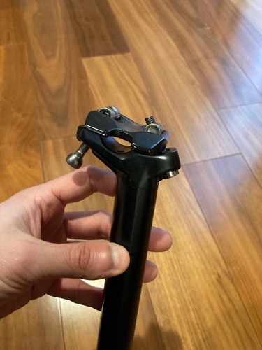 Bicycle seatpost black - black, 27.2