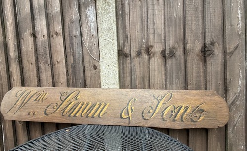 Vintage hand painted - painted, sign