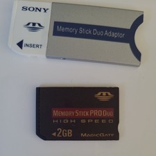 2GB Memory Stick PRO Duo MagicGate Memory Card + Duo Adaptor and Case