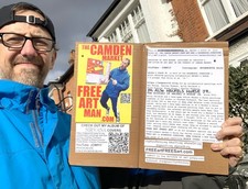 The Camden Market Free Art Man