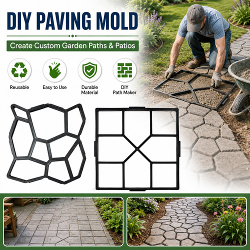 Diy path maker - diy, concrete