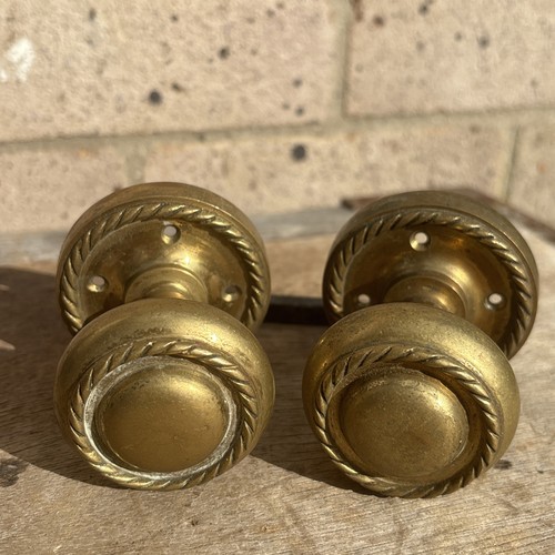Antique brass door knobs - antique,