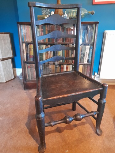 Antique georgian ladder - , back