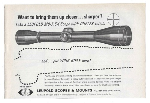 1966 leupold scopes - leupold, mounts