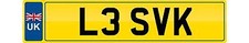 LES LESLEY Private number plate cherished registration personal L3 SVK car reg