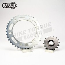 AFAM Front and Rear Steel Sprocket set to fit Aprilia RS50 1999-2002