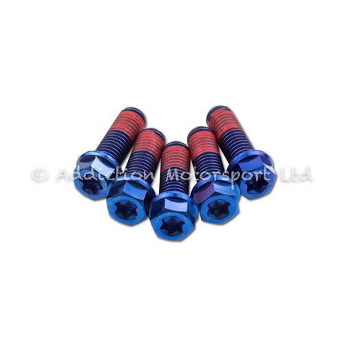 Blue titanium rear disc - rear,
