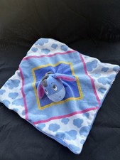 Disney Eeyore Blue Purple Clouds Plush Winnie the Pooh Comforter Blankie Blanket