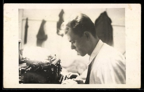 Photo postcard young man a - postcard:,