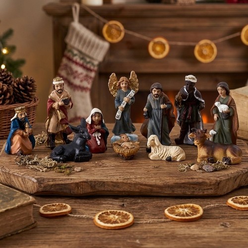 Resin nativity set religious - nativity,