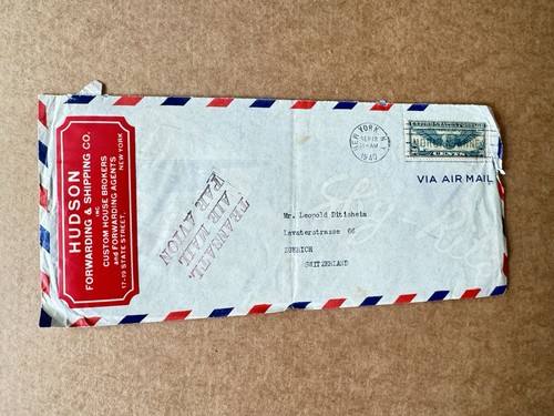 1940 cover switzerland - cover, to