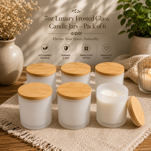 Modern frosted glass candle - modern,