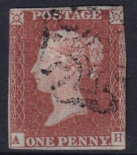 SG8 1d red plate 30 BS19e, Re-cut Left Frame variety, good used margins vary