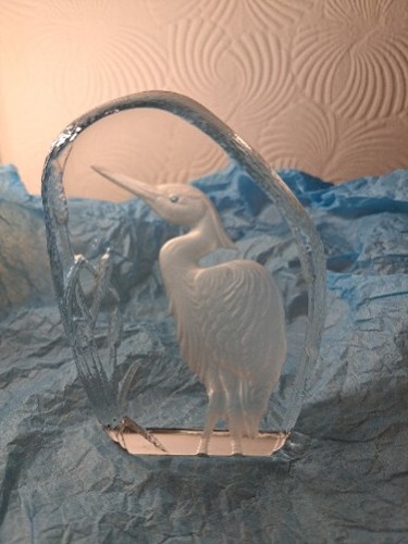 Wedgewood crystal heron - wedgewood, heron/