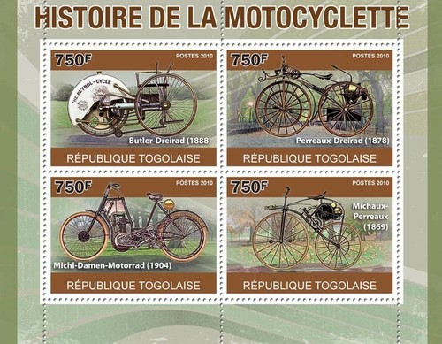 Togo 2010 mnh motorcycling - mnh,