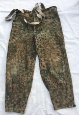 German WW2 M44 Pea Dot Camouflage Trousers with Braces