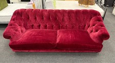 Loaf Bagsie Large Sofa in Red Clever Velvet - CS H70
