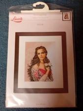 Lanarte Romantic " Diva " Cross Stitch Pattern & Left Over Threads