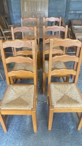 Set ladder back chairs - 6,