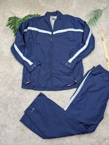 Nike tracksuit mens large blue - nike,