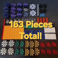 K'NEX 163 Pieces BUNDLE! Used But Washed, Double Bagged!