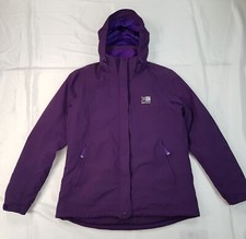 KARRIMOR WEATHERTITE SIZE 10UK MEDIUM WOMENS PURPLE WATERPROOF RAIN JACKET HOOD