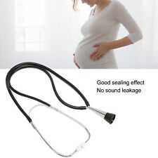 Fetal Stethoscope Monitoring Aluminum Alloy Soft Fetal Heart Stethoscope Black