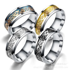 Fashion Silver Celtic Dragon
