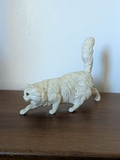 ROYAL DOULTON CAT  STALKING TAIL UP  MODEL No. DA 149 WHITE GLOSS PERFECT