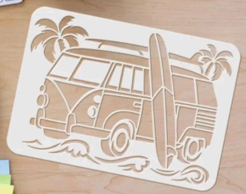 R59 beach scene - scene, stencil
