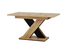 Extending Dining Table, Wayfair Almea Modern Oak Effect & Black  X-Leg Cost £329