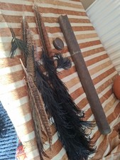 Vintage Antique georgian Metal Tin Quill case Writing Feather Container Holder