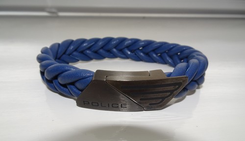 Police mens blue leather - mens,