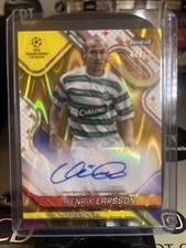 Topps Finest 2024/25 Henrik Larsson Auto Gold Lava /50 Celtic FC 
