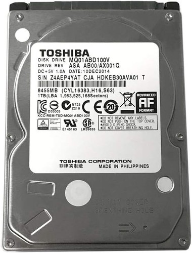 Toshiba 1tb 5400rpm 8mb - toshiba,