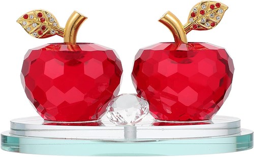 Crystal apple ornament - apple,