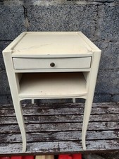 Willis & Gambier Ivory Bedside Cabinet - Lamp Table with Drawer