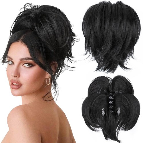 Thicker curly messy bun claw - thicker,