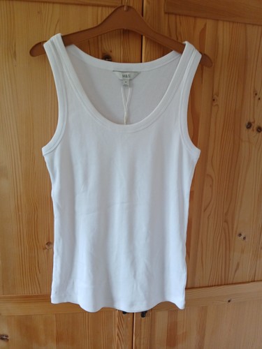 Bnwt s white ribbed - white,
